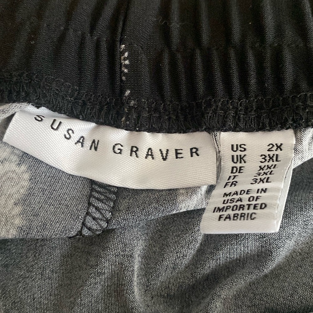 Women’s size 2X SUSAN GRAVER pull on pants - Picture 2 of 3